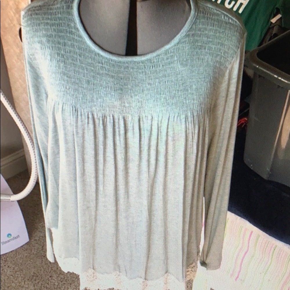 Women’s rewind baby doll top sea foam xl NWT